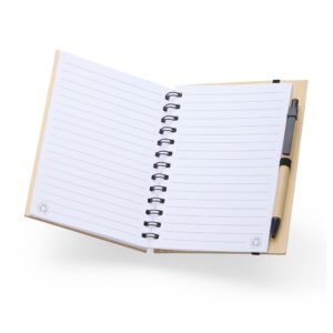 Caderno de Papelão com Caneta
