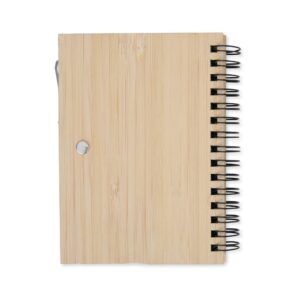 Caderno de Bambu com Caneta