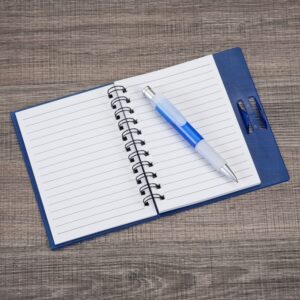 Caderno Plástico com Caneta