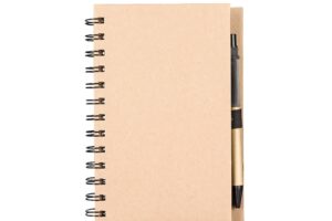 Caderno Ecológico com Autoadesivos e Caneta