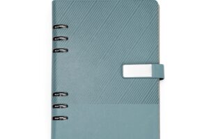 Caderno Fichário Couro Sintético