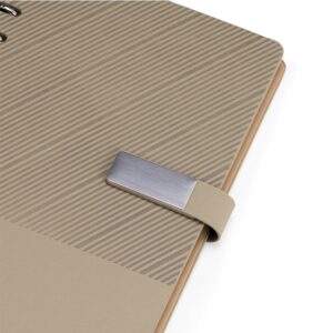 Caderno Fichário Couro Sintético