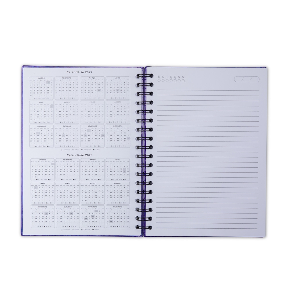Caderno Holográfico Com Pauta