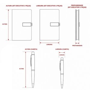 Kit Executivo 2 Peças